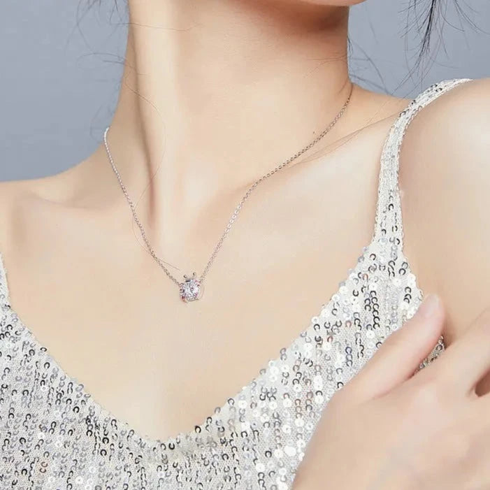 Colar Joaninha com Zircônia Prata 925